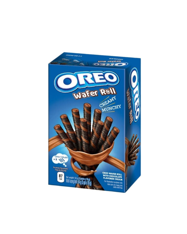 OREO WAFER ROLL WITH CHOCOLATE FLAVOURED CREAM 54G